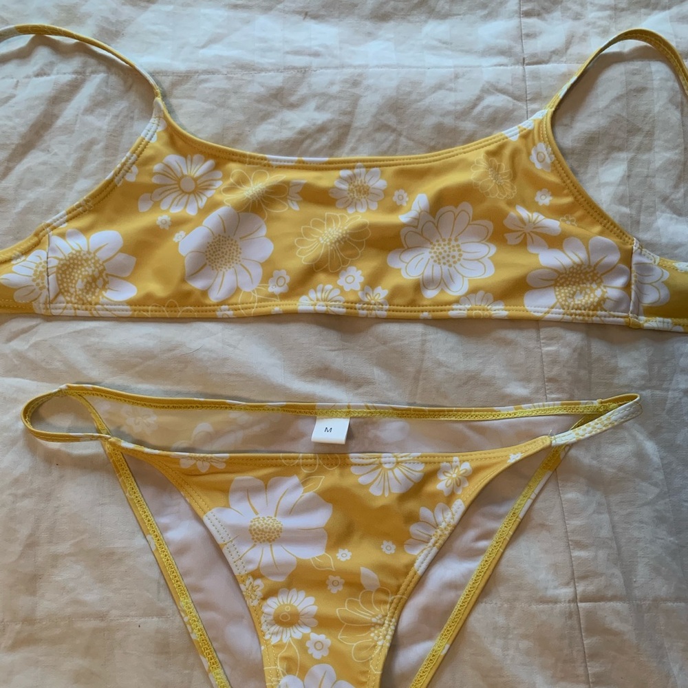 Yellow Floral Bikini